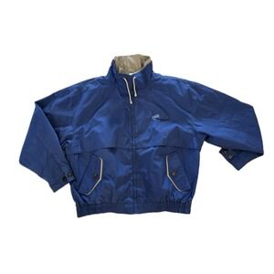 Vtg Hartwell Viasport Jacket Mens XL Blue/Brown Full Zipper Front Vented 90s